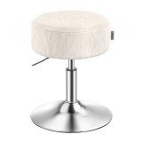 Taburet pentru masa de machiaj VASAGLE, reglabil, rotativ 360&deg;, crem
