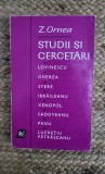 Z. ORNEA - STUDII SI CERCETARI