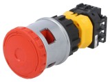 Comutator Siguranță IDEC 30mm 2 NC x4 Roșu IP65