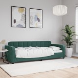 vidaXL Cadru de pat, verde &icirc;nchis, 80x200 cm, catifea