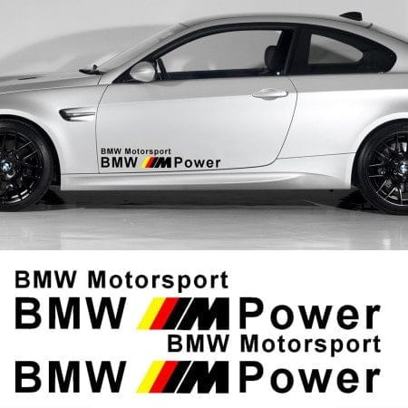 Sticker auto laterale BMW M POWER (set 2 buc.)