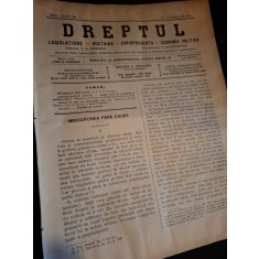 Dreptul, Revista de legislatiune, doctrina, jurisprudenta, economie politica,Anul XXXIV Nr.14 1905 - C.G.Dissescu, V.Athanasovici, Paul Negulescu, Al.
