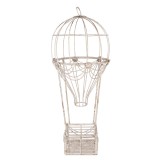 Cumpara ieftin Decoratiune Balon Zburator fier alb vintage &Oslash; 31x82 cm