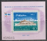 Romania 1981 - #1025 125th Anniversary of Eurpean Comitee of Danubiu S/S 1v MNH, Nestampilat