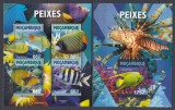 Mozambic 2016 - Fauna Marina - PESTI EXOTICI - BL+KB - MNH