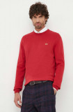 Cumpara ieftin La Martina pulover din amestec de lana barbati, culoarea rosu, light