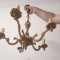 Boem candelabru in stilul francez Louis din bronz masiv cu 5 brațe