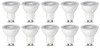 Set 10 becuri spot cu LED GU10 Amazon Basics, 4.7 W (echivalent cu 50 W), alb cald - RESIGILAT