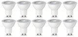 Set 10 becuri spot cu LED GU10 Amazon Basics, 4.7 W (echivalent cu 50 W), alb cald - RESIGILAT