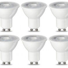 Set 10 becuri spot cu LED GU10 Amazon Basics, 4.7 W (echivalent cu 50 W), alb cald - RESIGILAT