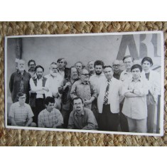 FOTOGRAFIE CATEDRA DE PICTURA 1996 VASILE GRIGORE ,Ștefan C&acirc;lția, Vladimir Zamfirescu,Sorin Ilfoveanu...