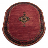 Covor de l&acirc;nă Polonia oval Samarkand rubin, 170x235 cm