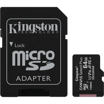 Memorie card uSDXC64GB U1 Kingston cu adaptor SD foto