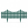 Gard decorativ extensibil pentru gradina din plastic 60 x 23 cm, Verde