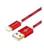Cablu Lightning pentru iPhone și iPad VOXLINK 3M, rosu