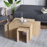 Cumpara ieftin Set masute de cafea Ortanca Stejar 60x60x37 cm