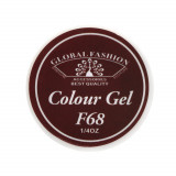 Gel Color Unghii, Vopsea de Arta Global Fashion, Seria Rose Red F68, 5g