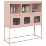 Gossi dulap, roz, 100,5x39x107 cm, otel laminat la rece
