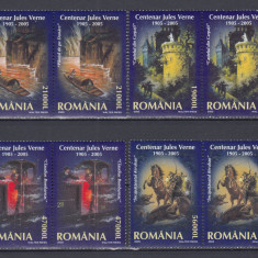 ROMANIA 2005 LP 1678 CENTENAR JULES VERNE PERECHE MNH