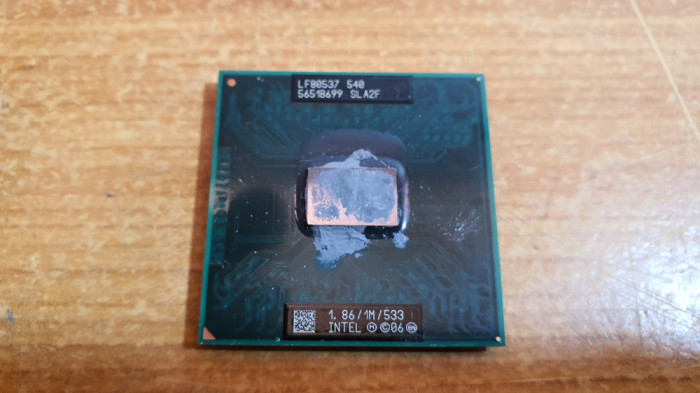 CPU Laptop Intel Celeron M 540 m540 1m, 1.86 Ghz 533 Mhz Fsb Sla2f Socket P