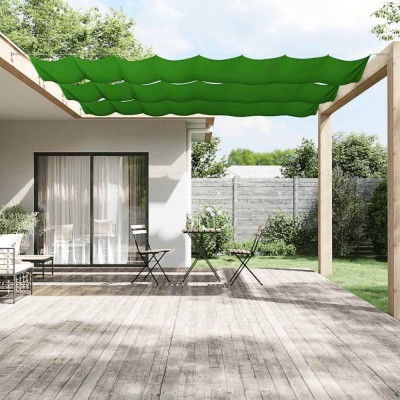 vidaXL Copertină verticală,verde deschis, 100x800 cm, țesătură Oxford 148308 foto