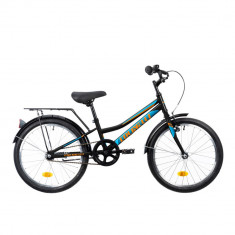 Bicicleta Copii Colinelli COL01, Marimea 230 mm, 20 inch, Negru, 1 Viteze, Cadru Otel, Frane V - Bra