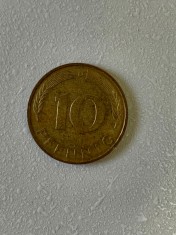 Moneda 10 PFENNIG - 1991 D - Germania - KM 108 (286)