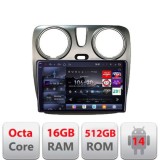 Navigatie Dacia Dokker Lodgy Android radio bluetooth internet 8 core QLED 2K 16+512 360 RAM Edotec CarStore Technology