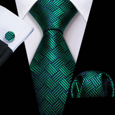 Set cravata + batista + butoni - matase - model 467
