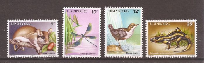 Luxemburg 1987 - Conservarea faunei sălbatice, MNH