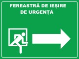 Placuta pentru fereastra de iesire de urgenta in dreapta