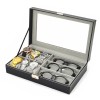 Cutie Depozitarea Ceasuri Si Ochelari Neagra / Maro WZ1168, Watchbox