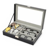 Cutie Depozitarea Ceasuri Si Ochelari Neagra / Maro WZ1168, Watchbox