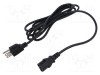 Cablu IEC C13 mamă NEMA 5-15 3m 10A negru POS