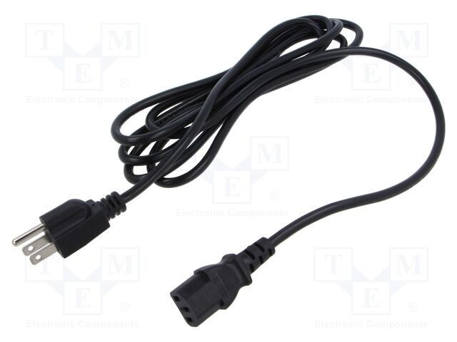 Cablu IEC C13 mamă NEMA 5-15 3m 10A negru POS
