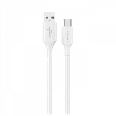 Cablu Date si Incarcare USB-A - USB-C Dudao L2sL, 30W, 1.2m, Alb foto