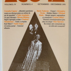 AGORA , VOLUMUL IV , NUMARUL 4 , OCTOMBRIE - DECEMBRIE , 1991