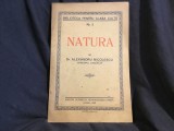 Natura de Alexandru Nicolescu episcopul lugojului anul 1925 / 72 pagini !
