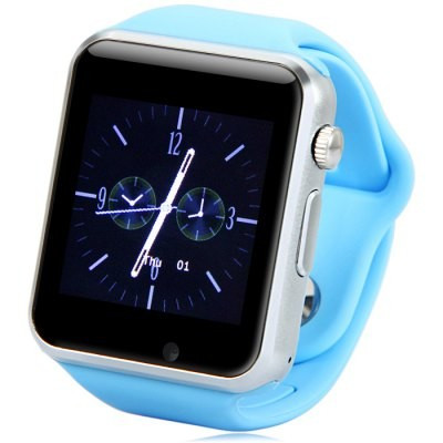 Ceas SmartWatch TarTek&amp;trade; A1 - Watch Blue Edition - Telefon microSIM, microSD camera foto