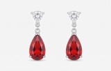 Cercei Drop din Argint cu Teardrop si Zirconiu Trillion Eleganta si Senzualitate