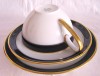 SET MIC DEJUN PORTELAN CU COBALT HUTSCHENREUTHER MODEL OLIVIA CEASCA CAFEA CU FARFURII