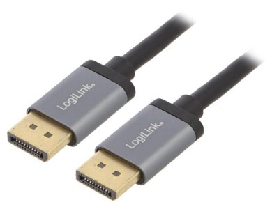 Cablu DisplayPort v1.2 HDCP v1.3 1m tata-tata negru LOGILINK CDA0100 foto