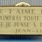 AX 423 INSIGNA -JE T-AIME ET T&#039;AIMERAI TOUTE LA VIE. JE PENSE A TOI. JEAN-LUC