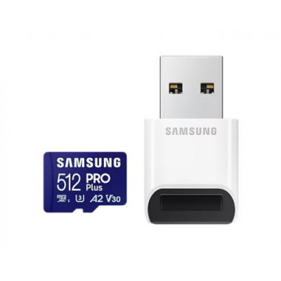 Card microSDXC Samsung PRO Plus MB-MD512SB/WW 512GB, Class 10 + adaptor foto
