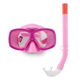Set Mască și Tub de &Icirc;not pentru Copii, Roz Fucsia, 6-12 Ani, CMCLASS