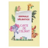 Animale salbatice. Carte de colorat