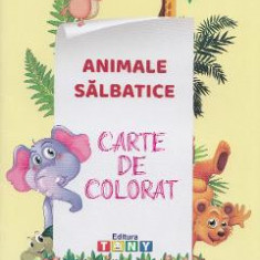 Animale salbatice. Carte de colorat