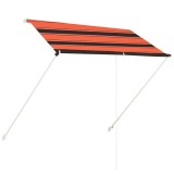 Cumpara ieftin Copertina retractabila, portocaliu si maro, 200 x 150 cm