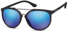 Ochelari de soare unisex Montana Eyewear MS32 black / revo blue MS32 foto
