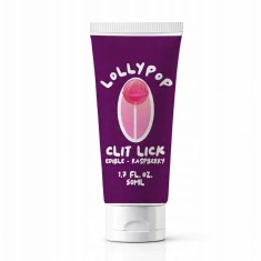 Gel Comestibil pentru Clitoris Clit Lick Lollypop, Aroma Zmeura, 50 ml